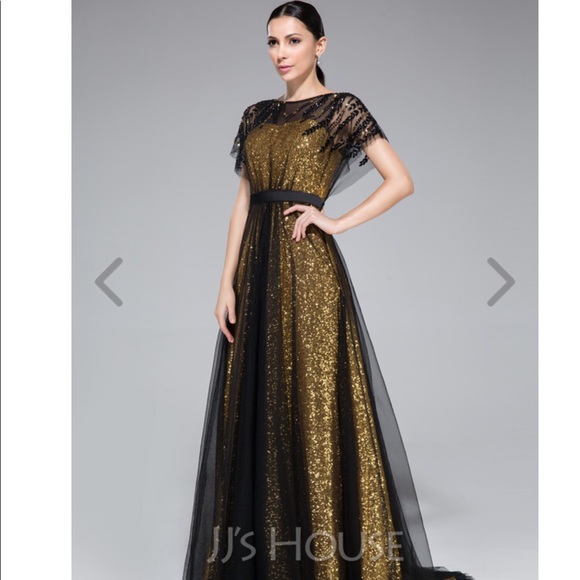 Sliver sequins mesh party evening formal dress - Picture 4 of 7